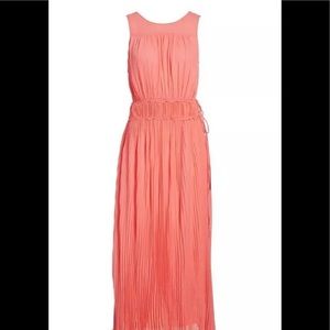 Lewit Nordstrom coral Silk Maxi Dress